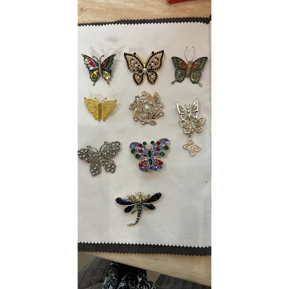 Butterfly brooches